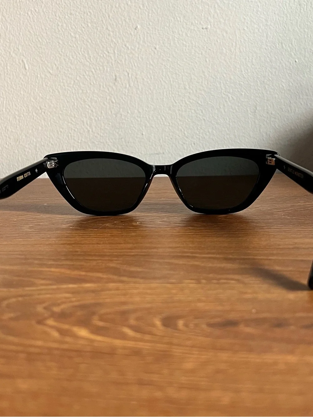 GENTLE MONSTER Terra Cotta Black Cat-Eye Sunglasses